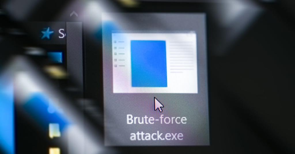 The definition of a brute force attack