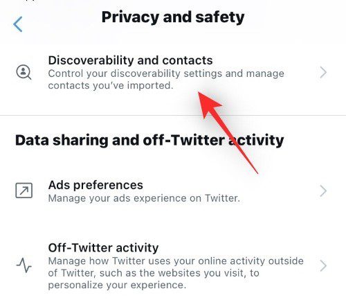 how to find contacts on Twitter