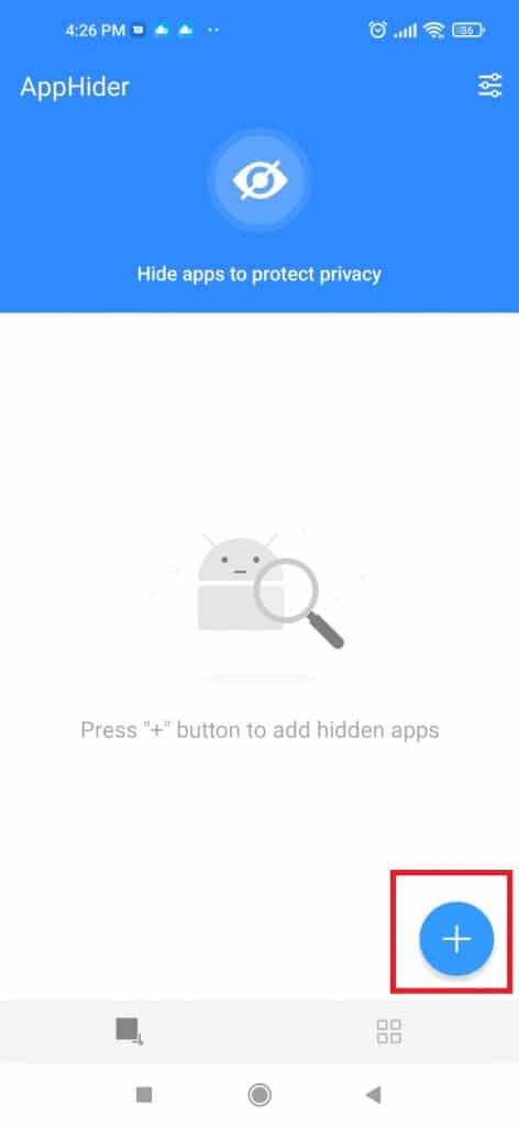 Add Apps to AppHider